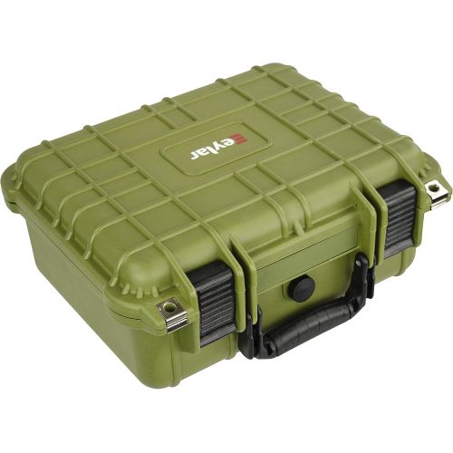  Eylar Protective Gear and Camera Hard Case Water & Shock Proof With Foam 13.37 inch 11.62 inch 6 inch OD Green (Green)