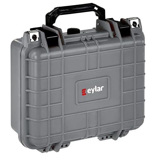  Eylar Small 10.62 Gear, Equipment, Hard Camera Case Waterproof with Foam TSA Standards (Gray)