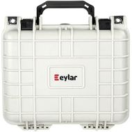 Eylar Small 10.62 Gear, Equipment, Hard Camera Case Waterproof with Foam TSA Standards (White)
