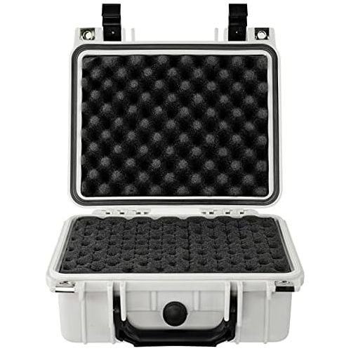  Eylar Small 10.62 Gear, Equipment, Hard Camera Case Waterproof with Foam TSA Standards (White)