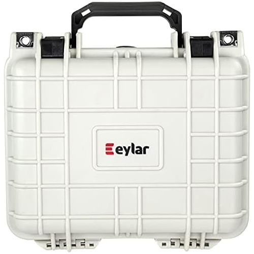  Eylar Small 10.62 Gear, Equipment, Hard Camera Case Waterproof with Foam TSA Standards (White)