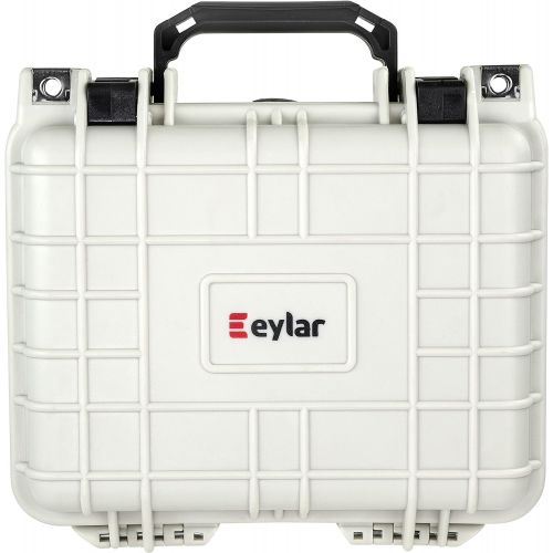  Eylar Small 10.62 Gear, Equipment, Hard Camera Case Waterproof with Foam TSA Standards (White)