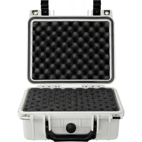  Eylar Small 10.62 Gear, Equipment, Hard Camera Case Waterproof with Foam TSA Standards (White)