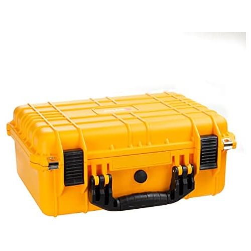  Eylar Standard 16 Gear, Equipment, Hard Camera Case Waterproof with Foam TSA Standards (Yellow)