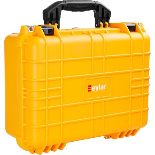  Eylar Standard 16 Gear, Equipment, Hard Camera Case Waterproof with Foam TSA Standards (Yellow)