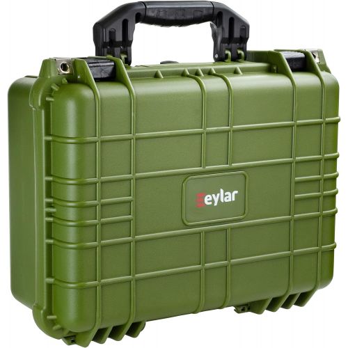  Eylar Standard 16 Gear, Equipment, Hard Camera Case Waterproof with Foam TSA Standards (Green)