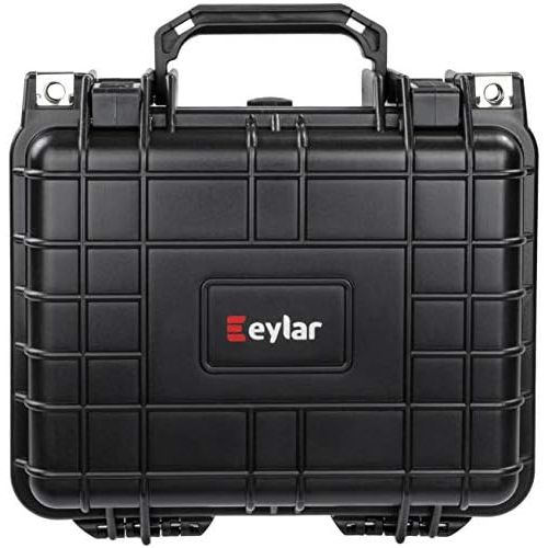  Eylar Small 10.62 Deep Gear, Equipment, Hard Camera Case Waterproof with Foam (Black) TSA Standards