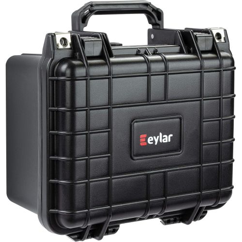  Eylar Small 10.62 Deep Gear, Equipment, Hard Camera Case Waterproof with Foam (Black) TSA Standards