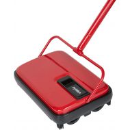 [아마존베스트]Eyliden Carpet Sweeper, Hand Push Carpet Sweepers, Non-Electric Easy Manual Sweeping, Automatic Compact Broom with 4 Corner Edge Brush for Carpeted Cleaning (Red)
