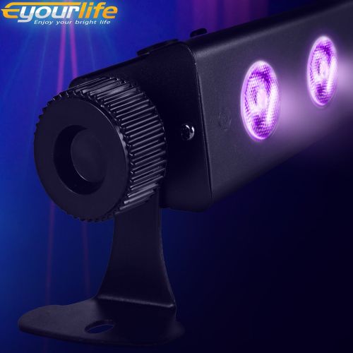  Black Lights for Parties, Eyourlife 27W 9LEDs UV Bar by Remote Control Blacklight Effect DJ Lights LED Lighting for Christmas Blacklight Party Wedding Stage Lighting