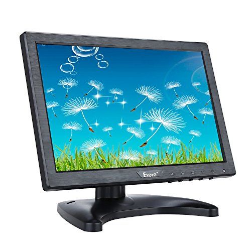  Eyoyo 10 Inch IPS LCD Monitor 1280x800 Resolution Support HDMI VGA BNC AV Input for PC TV Security Display(10 inch)