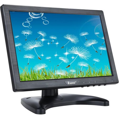  Eyoyo 10 Inch IPS LCD Monitor 1280x800 Resolution Support HDMI VGA BNC AV Input for PC TV Security Display(10 inch)