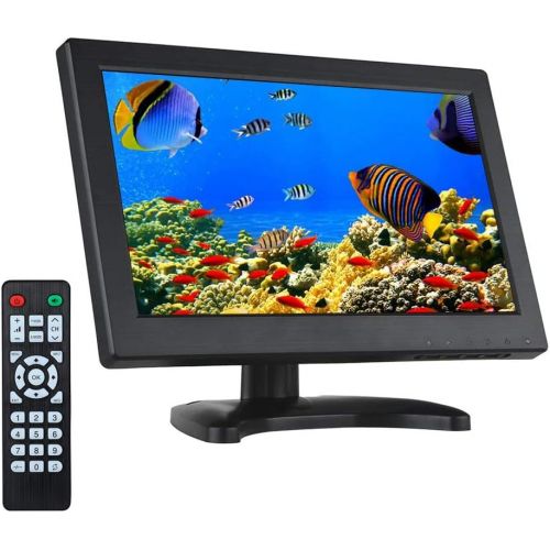  [아마존베스트]Eyoyo 12 Inch 16:9 Mini TFT LCD HDMI HD Monitor Screen 1366x768 Resolution with HDMI VGA BNC AV Input for PC Display