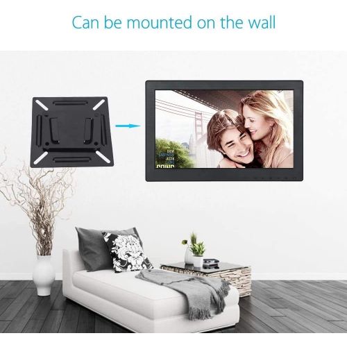  [아마존베스트]Eyoyo 12 Inch 16:9 Mini TFT LCD HDMI HD Monitor Screen 1366x768 Resolution with HDMI VGA BNC AV Input for PC Display