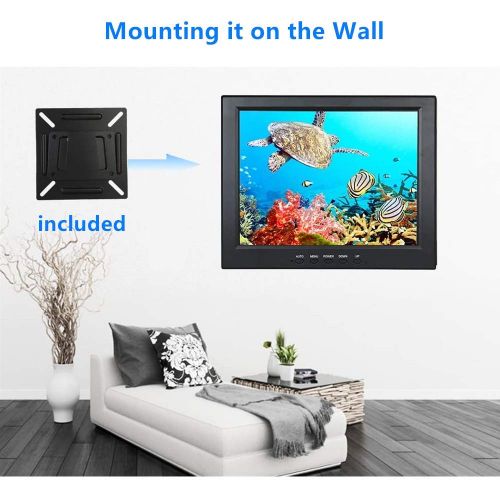  [아마존베스트]Eyoyo 12 Inch HDMI Monitor with BNC VGA AV HDMI Input 800x600 Portable 4:3 TFT LCD Mini HD Color Screen with Bulit-in Speaker