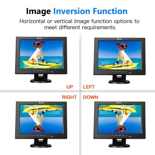  [아마존베스트]Eyoyo 12 Inch HDMI Monitor with BNC VGA AV HDMI Input 800x600 Portable 4:3 TFT LCD Mini HD Color Screen with Bulit-in Speaker