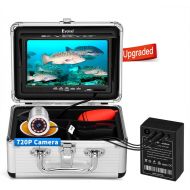 [아마존베스트]Eyoyo Underwater Fishing Camera, Ice Fishing Camera Portable Video Fish Finder, Upgraded 720P Camera w/ 12 IR Lights, 1024x600 IPS 7 inch Screen, for Ice, Lake, Boat, Sea Fishing (