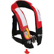 Eyson Inflatable Life Jacket Life Vest Highly Visible Manual for Adults (Red)