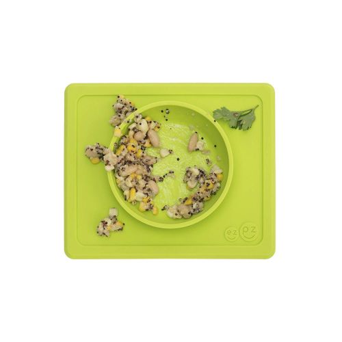  [아마존핫딜][아마존 핫딜] Ezpz ezpz Mini Bowl - One-Piece Silicone placemat + Bowl (Lime)
