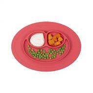 [아마존베스트]Ezpz ezpz Mini Mat - One-Piece Silicone placemat + Plate (Coral), One Size