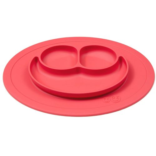  [아마존베스트]Ezpz ezpz Mini Mat - One-Piece Silicone placemat + Plate (Coral), One Size