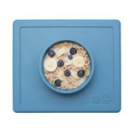 [아마존베스트]Ezpz ezpz Happy Bowl - One-Piece Silicone placemat + Bowl (Blue)