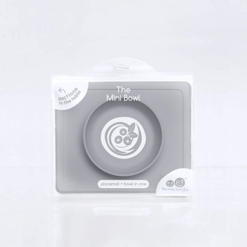  [아마존베스트]Ezpz ezpz Mini Bowl - One-Piece Silicone placemat + Bowl (Gray)