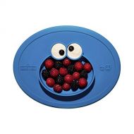 [아마존베스트]Ezpz ezpz Sesame Street Cookie Monster Mat - One-Piece Silicone placemat + Plate (Blue)