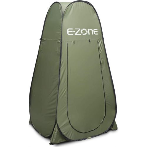  Ezone Pop Up Shower Tent Instant Portable Outdoor Privacy Tent, Camp Toilet, Changing Room, Rain Shelter with Window ? for Camping and Beach ? Easy Set Up, Foldable with Carrying Bag