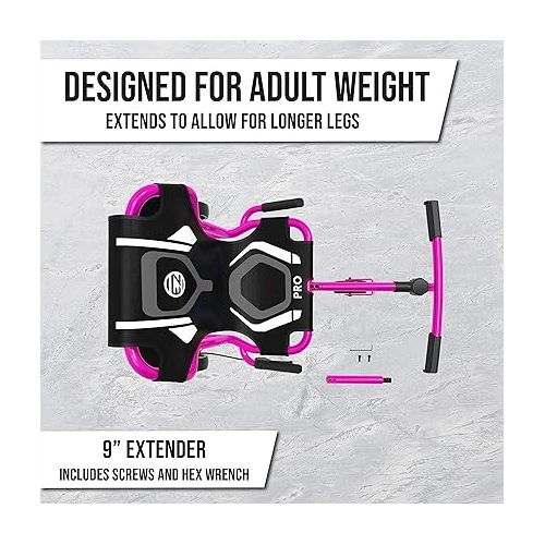  EzyRoller New Pro-X Ride On Toy for Kids and Adults - Pink