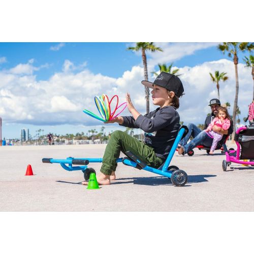  Ezyroller Classic - Black - Ride On for Children Ages 4+ Years Old - New Twist on Scooter - Kids Move Using Right-Left Leg Movements to Push Foot Bar - Fun Play and Exercise for Bo