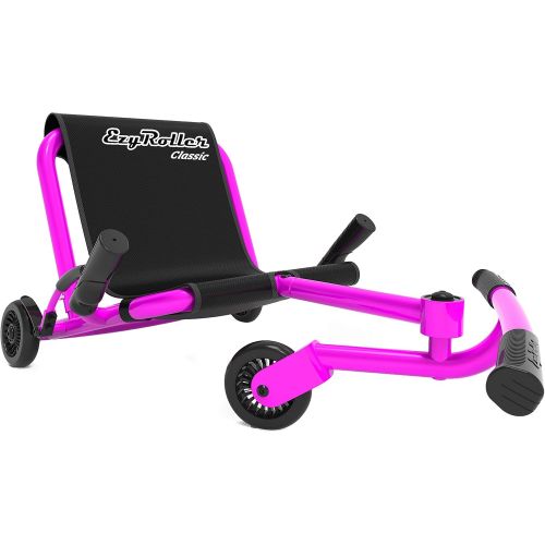  Ezyroller Classic - Black - Ride On for Children Ages 4+ Years Old - New Twist on Scooter - Kids Move Using Right-Left Leg Movements to Push Foot Bar - Fun Play and Exercise for Bo