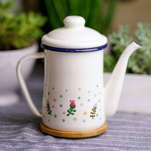  F Fityle Emaille Teekanne/Wasserkessel Wasserkanne Teekessel Kaffeekessel, viele Form Auswahl - typ 2