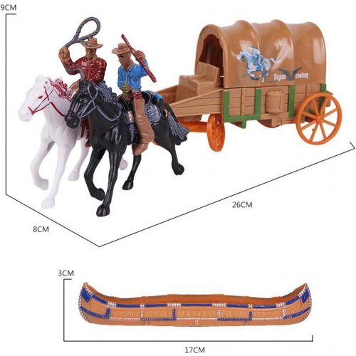  F Fityle West Cowboys and Indians Figures Kids Play Toys Life Scene Accessories for Children, Boys, Kids