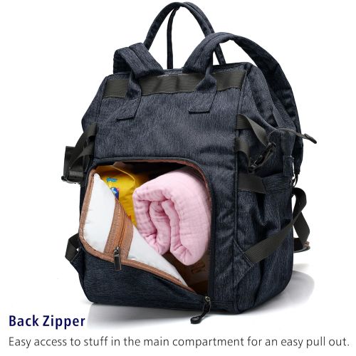  Backpack Diaper Bag, F-color Water Resistant Baby Diaper Bag for Women or Men Large Capacity Easy to...