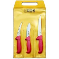 [아마존베스트]F. DICK ErgoGrip 82556100 3-Piece Knife Set Hunting Indoor (Boning Knife, Curved Blade 13 cm, Skinning Knife 15 cm, Cutting Blade 18 cm, HRC 56°)