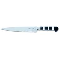 [아마존베스트]F. DICK Dick 1905 Serrated Slicer 21cm German Steel Black Kitchen Blade Cutter Knife