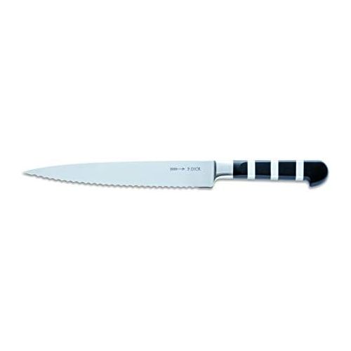  [아마존베스트]F. DICK Dick 1905 Serrated Slicer 21cm German Steel Black Kitchen Blade Cutter Knife
