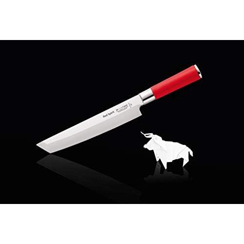  [아마존베스트]F. DICK Red Spirit 8175321 Tanto Knife with Blade 21 cm X55CrMo14 Stainless Steel 56° HRC