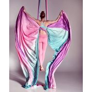 [아마존베스트]F.Life Ombre Aerial Silks 13 Yards Tie Dyed Aerial Fabrics for Aerial Yoga, Aerial Yoga Hammock, air Acrobatic,Circus Arts, Aerial Dance