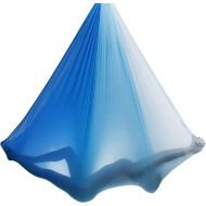 [아마존베스트]F.Life Aerial Yoga Hammock 5.5 Yards Premium Aerial Silk Fabric Yoga Swing for Antigravity Yoga Inversion Include Daisy Chain,Carabiner and Pose Guide