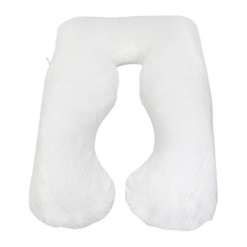  [아마존베스트]F2C Pregnancy Support Pillow Contoured Total Full Body Support Pillow Nursing Maternity Sleeping Support Baby Snug Cushion U Shape/C Shape (U-Shape White)