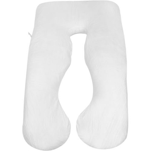  [아마존베스트]F2C Pregnancy Support Pillow Contoured Total Full Body Support Pillow Nursing Maternity Sleeping Support Baby Snug Cushion U Shape/C Shape (U-Shape White)