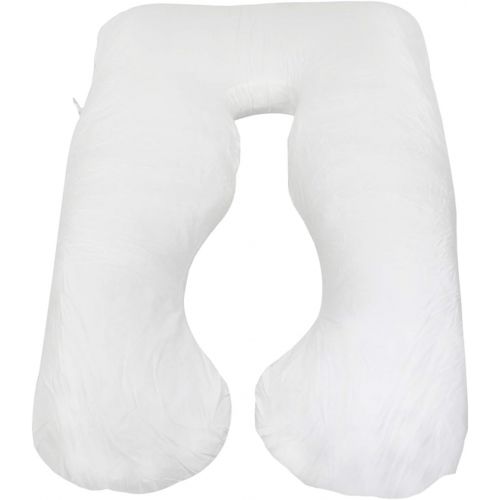  [아마존베스트]F2C Pregnancy Support Pillow Contoured Total Full Body Support Pillow Nursing Maternity Sleeping Support Baby Snug Cushion U Shape/C Shape (U-Shape White)