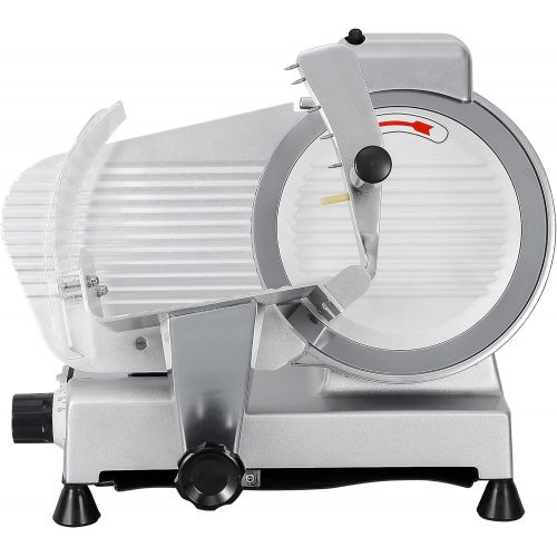  [아마존베스트]F2C Professional Stainless Steel Semi-Auto Meat Slicer Electric Food Slicer, Deli/Veggies, 240W 530 RPM (Model #01)