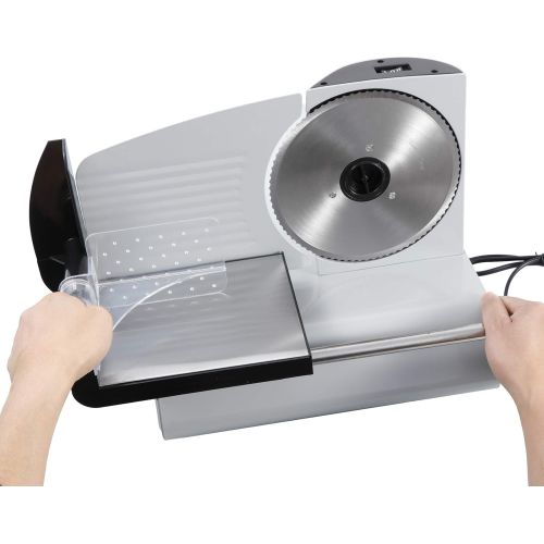  [아마존베스트]F2C 7.5 Electric Meat Slicer Bacon Bread Fruit Vegetable Veggies Food Deli Ham Food Cheese Slicer| 150W Food Shredder Cutter Home Commercial Kitchen Pro