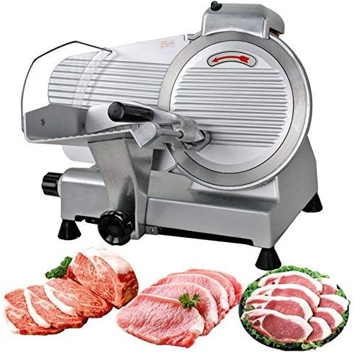  F2C Professional Stainless Steel Semi-Auto Meat Slicer Electric Food Slicer, DeliVeggies, 240W 530 RPM (Model #01)