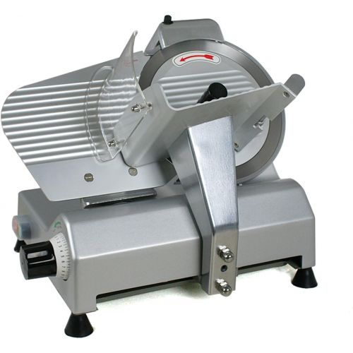  F2C Professional Stainless Steel Semi-Auto Meat Slicer Electric Food Slicer, DeliVeggies, 240W 530 RPM (Model #01)