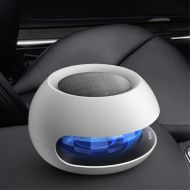 F2s Crystal Ball Solar Power Car Air Purifier Home Negative Ions Air Cleaner With Color Changing Led Light - White