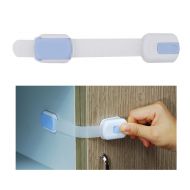 FAB E. FABE Baby Cabinet Safety Locks| Uses 3M Adhesive with Adjustable Strap and Latch System (3 pack=6 pcs)